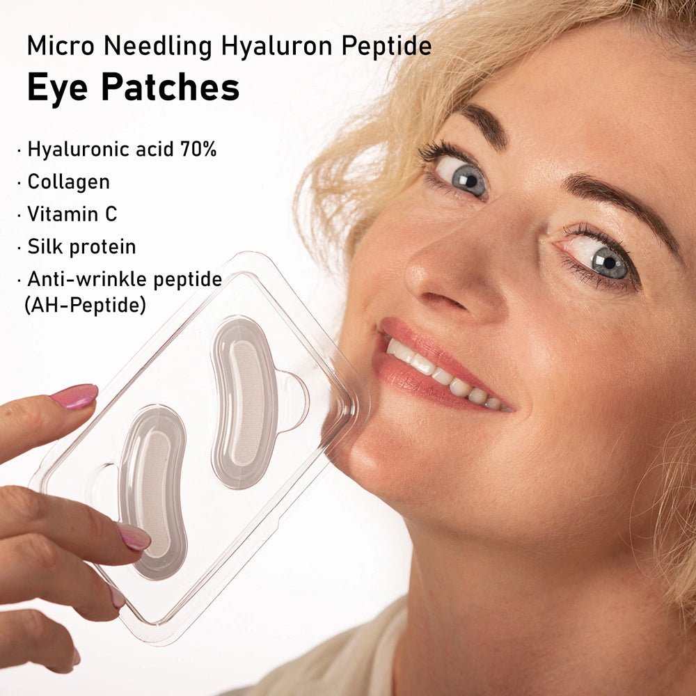 Korean Micro Needling Eye Patches - Say Goodbye to Puffiness, Dark Circles and Eye Wrinkles Overnight - Blushbae